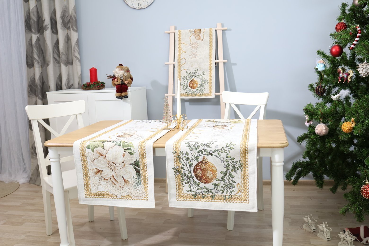 Bieżnik świąteczny Złote Święta - obrazek 2