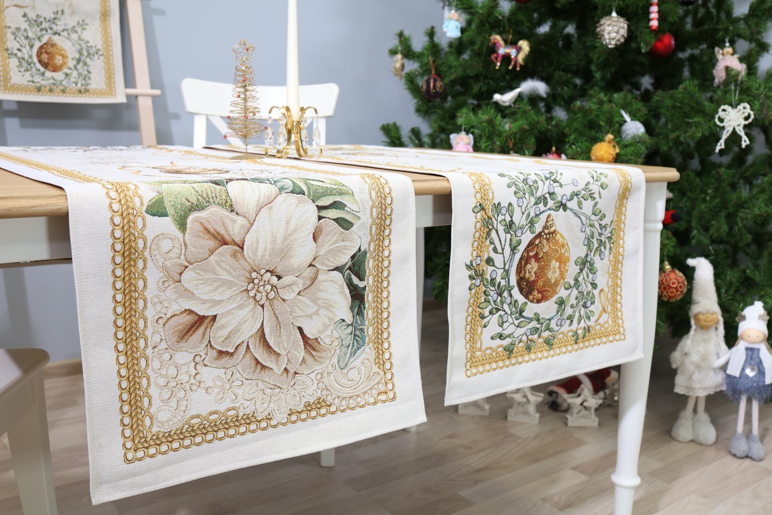 Bieżnik świąteczny Złote Święta