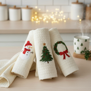 Zestaw ręczników kuchennych Świąteczna choinka (3 szt.)