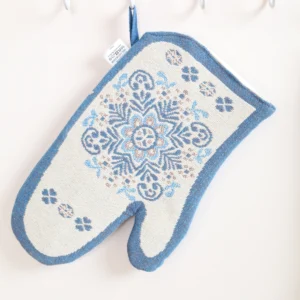 Virtuvinė pirštinė Mėlyna snaigė