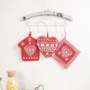 Raudona puodkėlė Širdelė