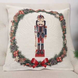 Dwustronna poszewka na poduszkę Dziadek do orzechów