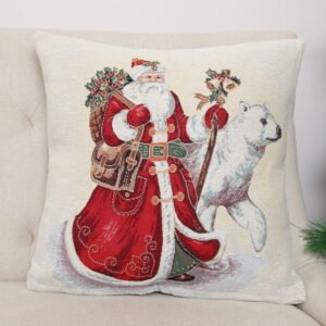 Dwustronna poszewka na poduszkę Dziadek Mróz