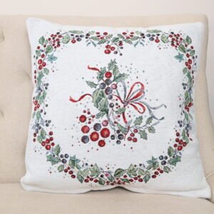 Dwustronna poszewka na poduszkę Jagody (błyszcząca)