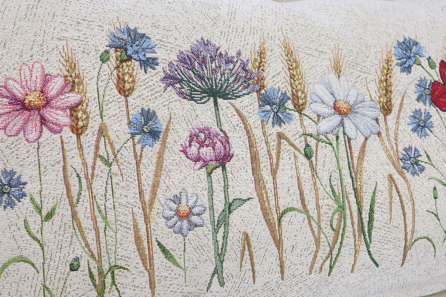 Dwustronna poszewka na poduszkę 40×70 Kłosy żyta - obrazek 2