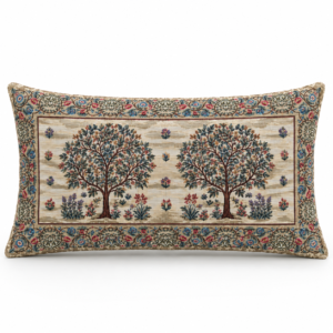 Dwustronna poszewka 40 × 70 cm Barokowe Kwiaty (jasna)